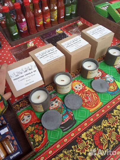 Ароматическая свеча ручной работы