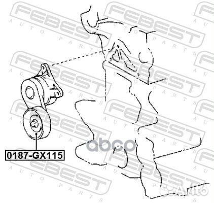 Ролик натяжной комплект toyota cresta GX90,JZX9