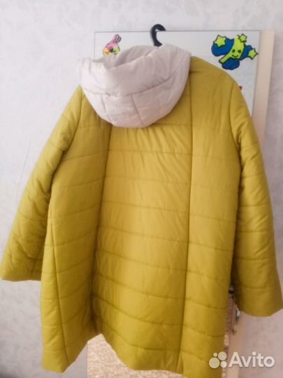 Новый весенний пуховик 52-54 р