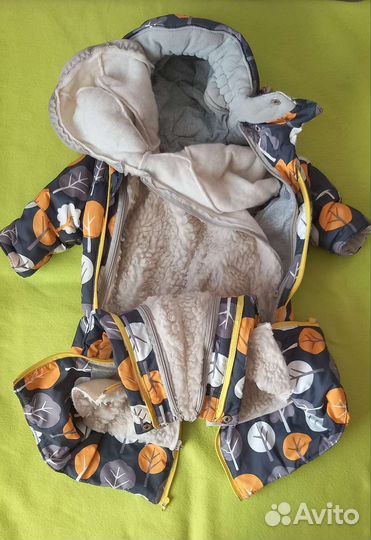 Детский комбинезон одежда демисезон, зимний 75 см