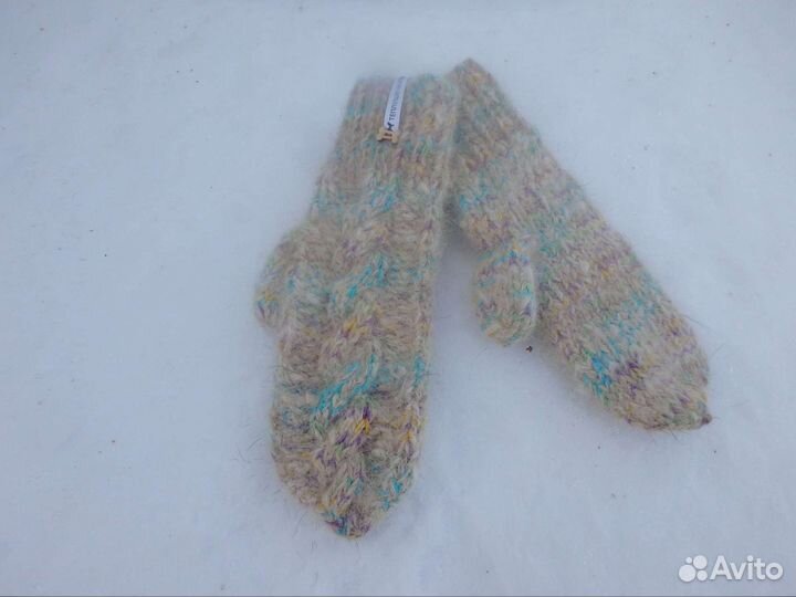 Варежки из собачьей шерсти