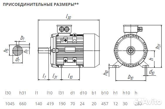 Электродвигатель аир 280М2 (132кВт-3000об) новый