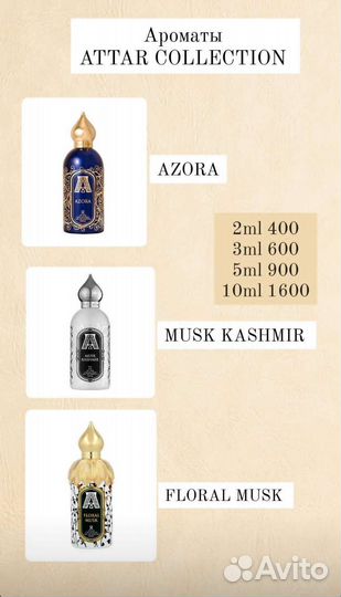 Парфюмерия Распив Селектив Ниша