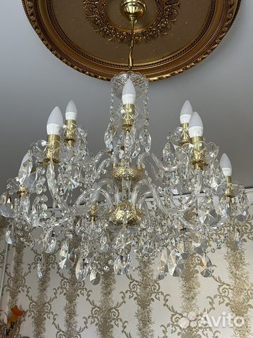 Чешская хрустальная люстра