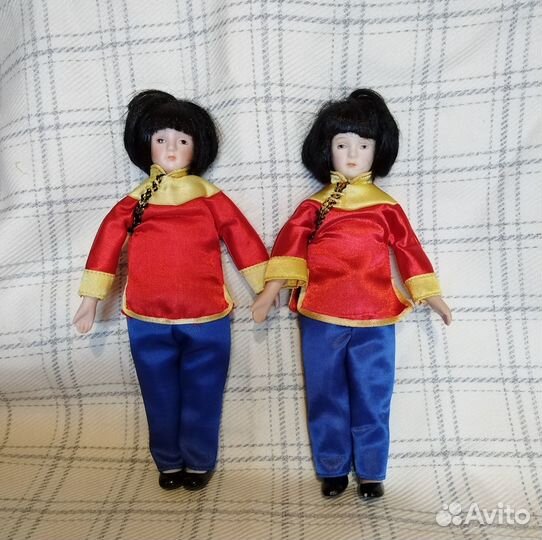 Винтажные коллекционные фарфоровые куклы Russ USA