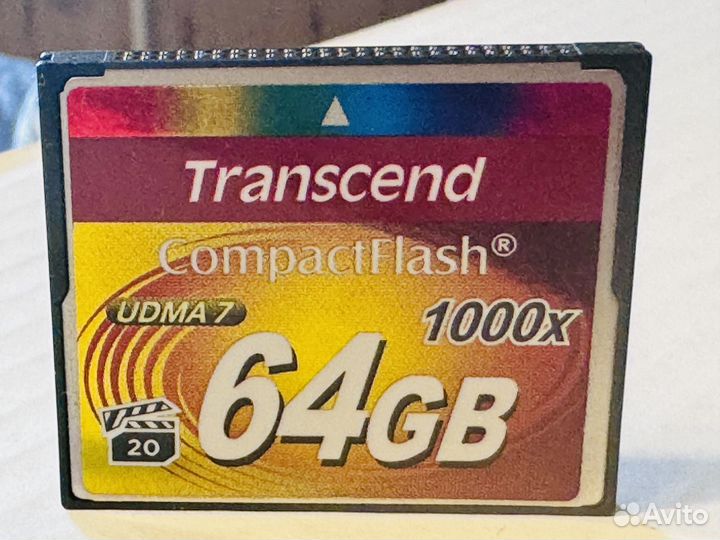 Карта памяти transcend compact flash 32 Gb, 64 Gb