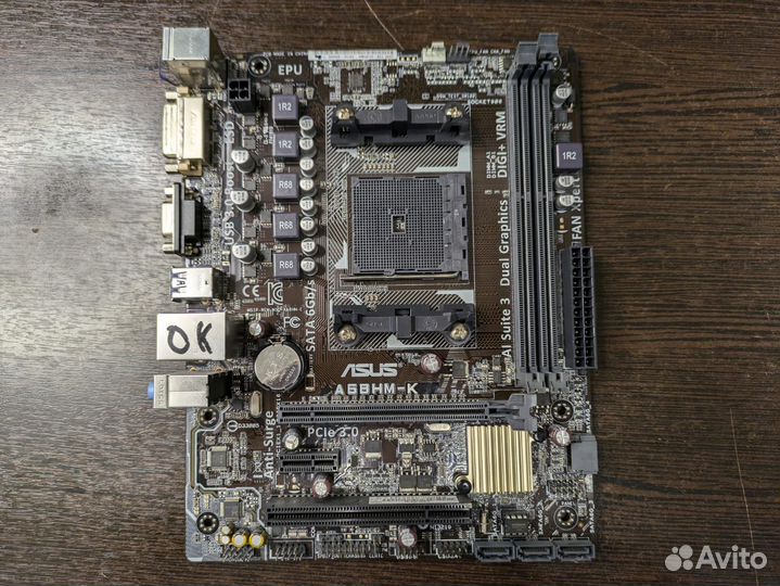 Материнская плата microatx SFM2+ asus A68HM-K