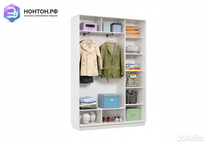 Шкаф-купе двухдверный Арго белый