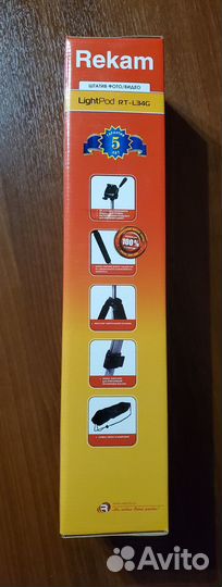 Штатив трипод фото/видео Rekam LightPod RT-L34G