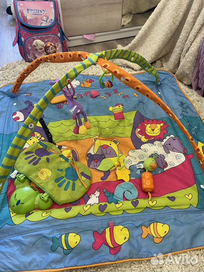 Развивающий коврик tiny love зоосад