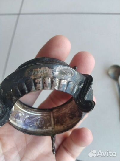 Солонка винтажная мельхиоровая СССР