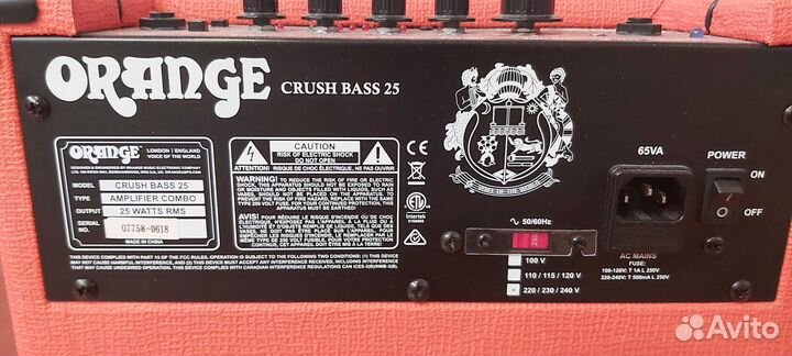 Басовый комбоусилитель Orange Crush Bass 25