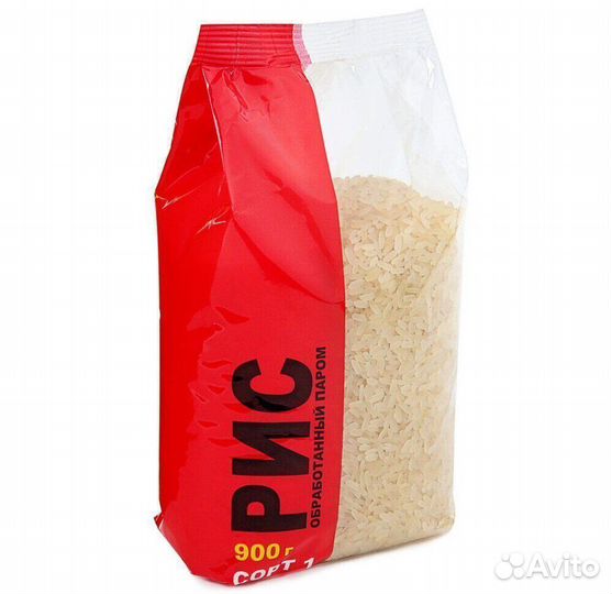 Опт - Рис Надежда Пропаренный 900г