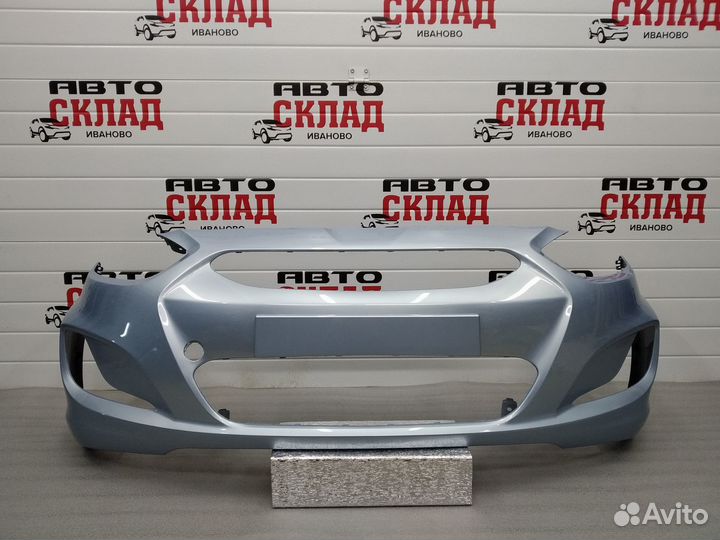 Бампер передний Солярис (2011-2014) в цвет авто