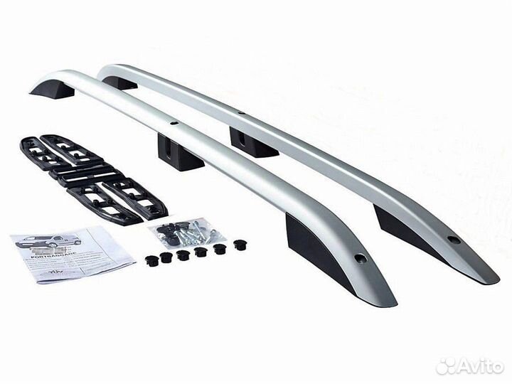 Рейлинги на Volkswagen Caddy Maxi (Серебристые)