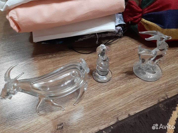 Стеклянные и хрустальные фигурки