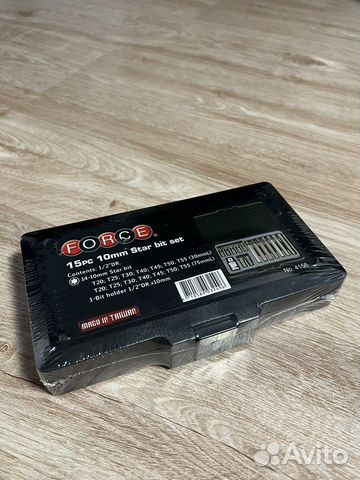 Набор бит torx 15 шт. force