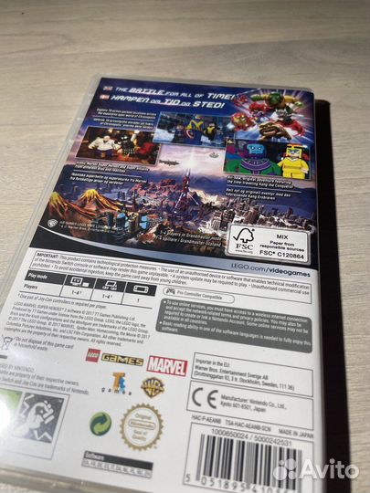 Продаюигру для нинтендо lego marvel super heroes 2