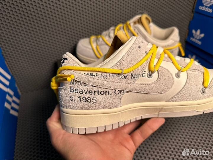 Кроссовки nike sb dunk low off white