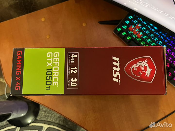 Видеокарта gtx 1050 ti 4gb msi