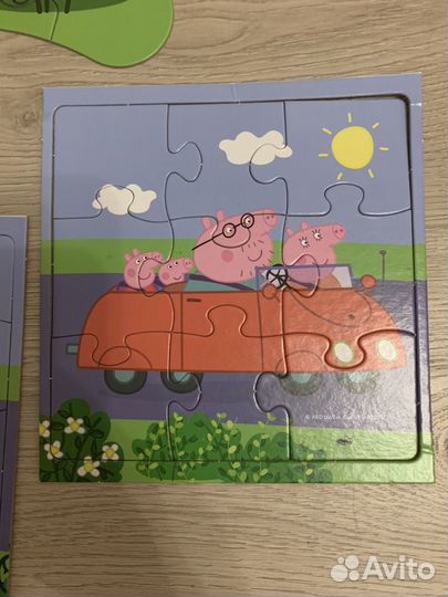 Peppa pig оригами макси +пазлы с фигурками