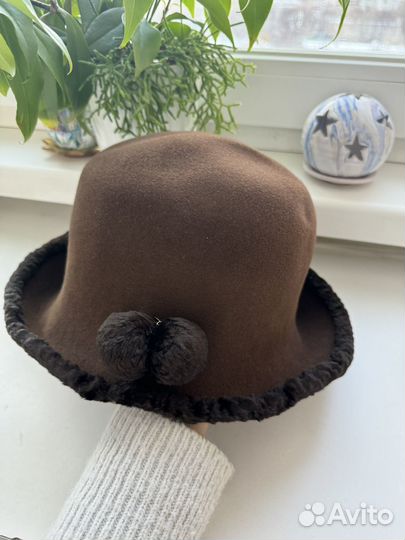 Натуральная фетровая шляпка
