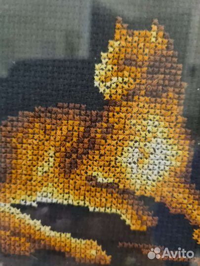 Картина вышитая крестом ручная работа