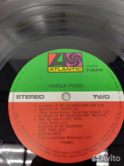 Vanilla Fudge LP Japan MT