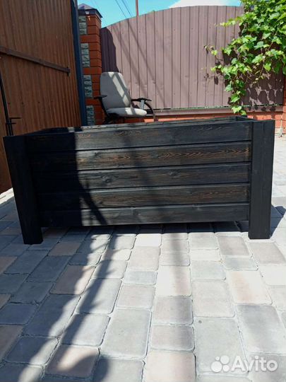 Кашпо, ящик для цветов, туй