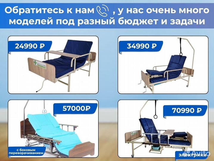 Медицинская кровать для лежачих больных