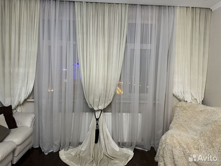 Комплект шторы и тюль