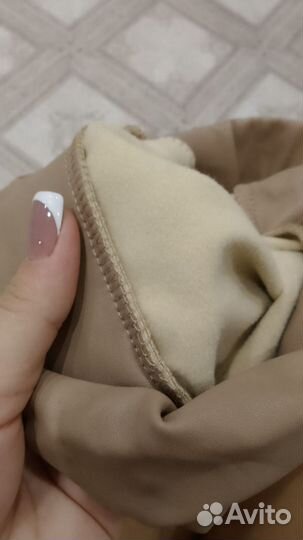 Леггинсы бежевые утеплённые 42-44р