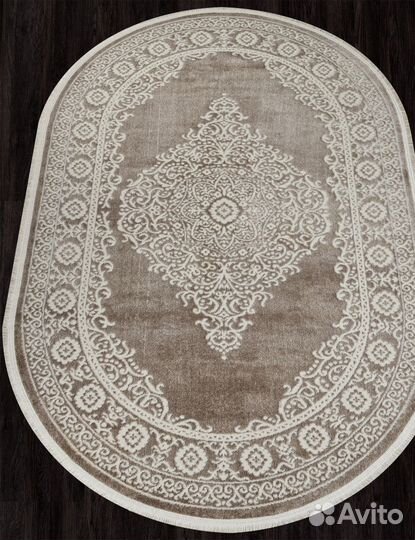 Ковер Kardelen Marmaris 26468A cream/d.beige Овал