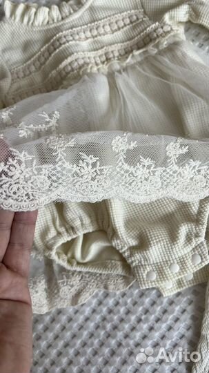 Боди платье для девочки 68