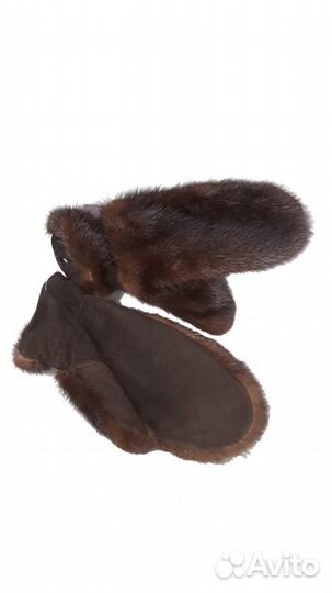 Варежки из меха норки