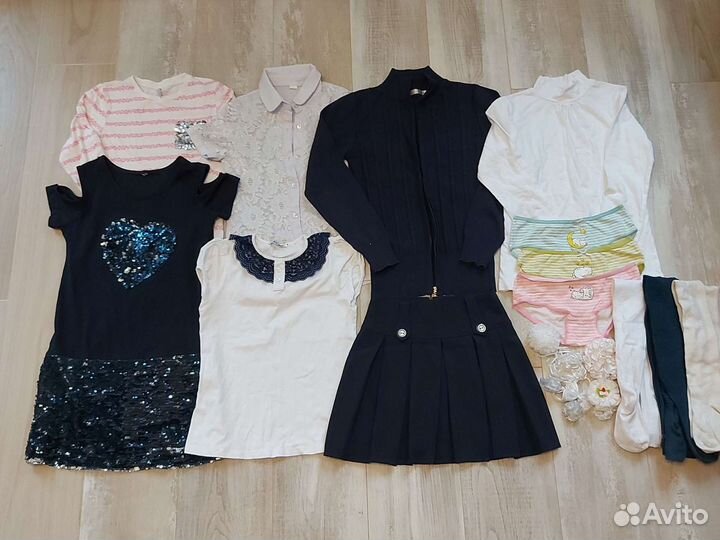 Пакет школьных вещей для девочки размер 134