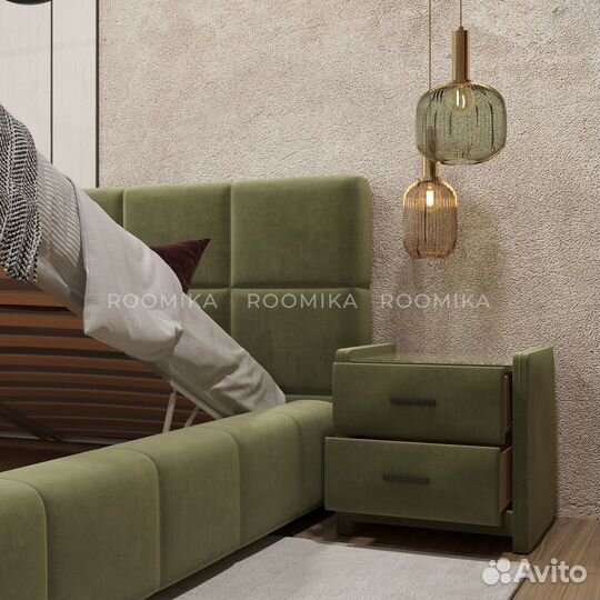 Кровать мягкая с подъемным механизмом