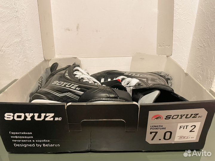 Коньки хоккейные soyuz 7 fit2 абсолютно новые