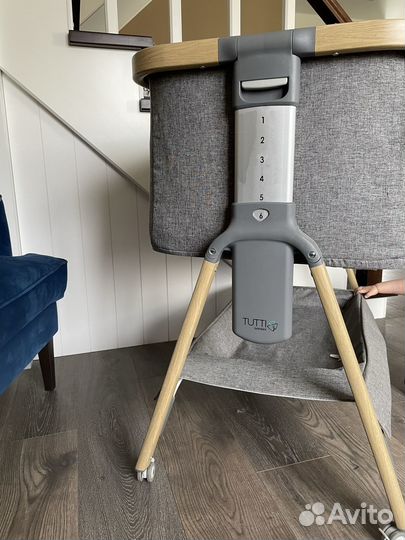 Детская люлька колыбель на колесах Tutti