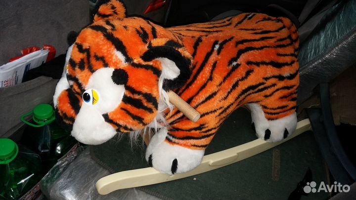 Детская качалка Уссурийский тигр плюшевый