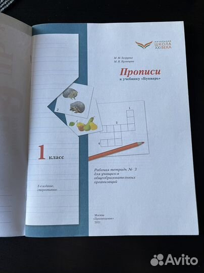 Рабочая тетрадь Прописи 1 класс #3