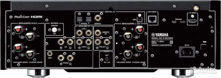 Сетевой усилитель Yamaha RN2000A, серебристый