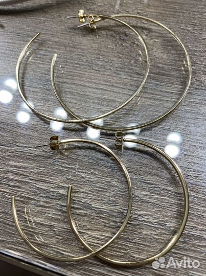 Серьги кольца
