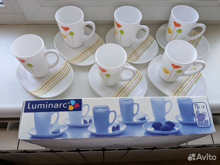 Чайный сервиз Франция, luminarc, 6 персон