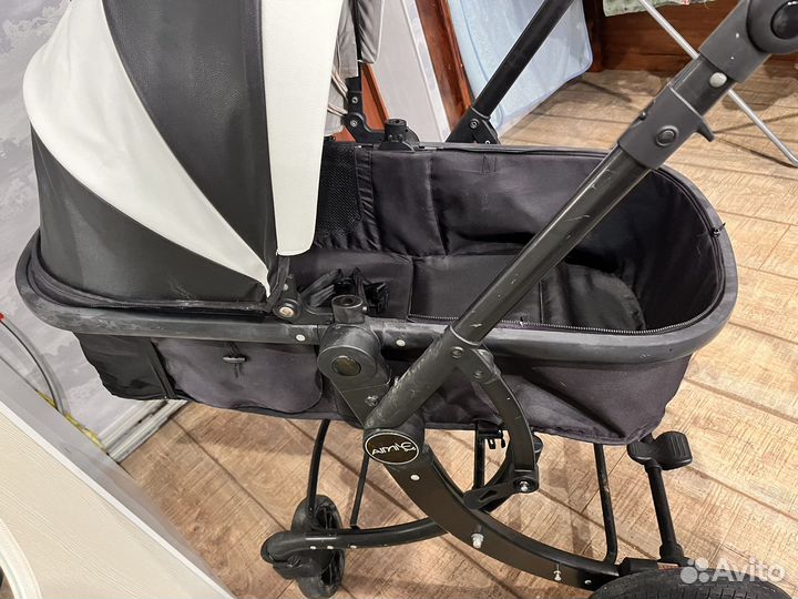 Коляска 2 в 1 эко кожа