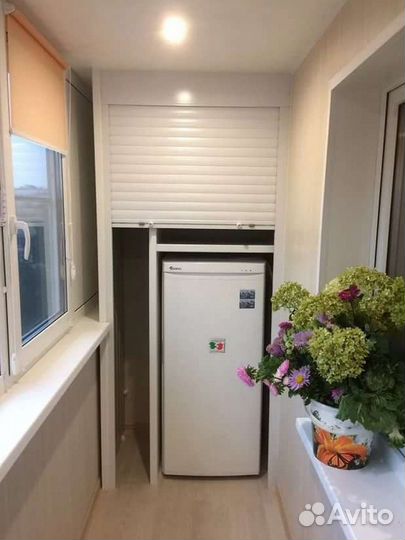 Шкаф с рольставнями на балкон по вашим размерам