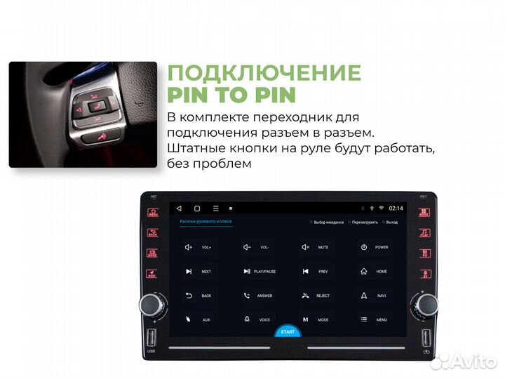 Магнитола Niva Urban 2/32gb Carplay / AndroidAuto