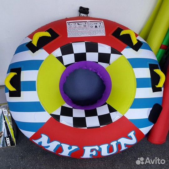 Буксируемый баллон 137 см ватрушка в полном чехле