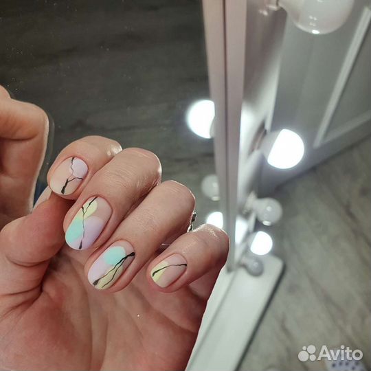 Маникюр педикюр Сходня укрепление ногтей