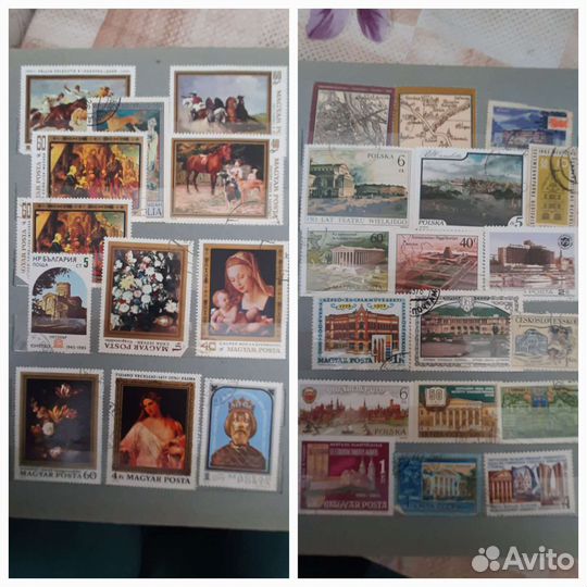 Марки разных коллекций